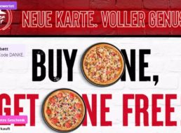 Groupon: 2-für-1-Pizza bei Pizza Hut für 80 Cent