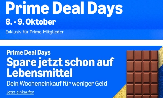 Amazon: Prime Deal Days am 8. und 9. Oktober 2024