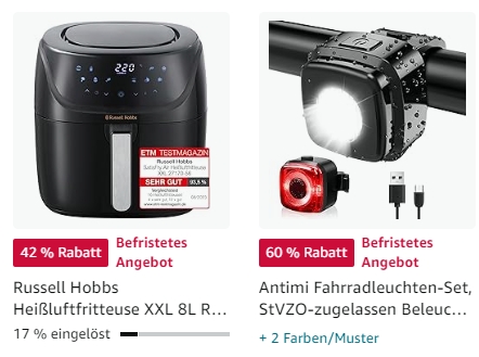 Amazon: Bestseller-Heißluftfritteuse für 69,99 Euro