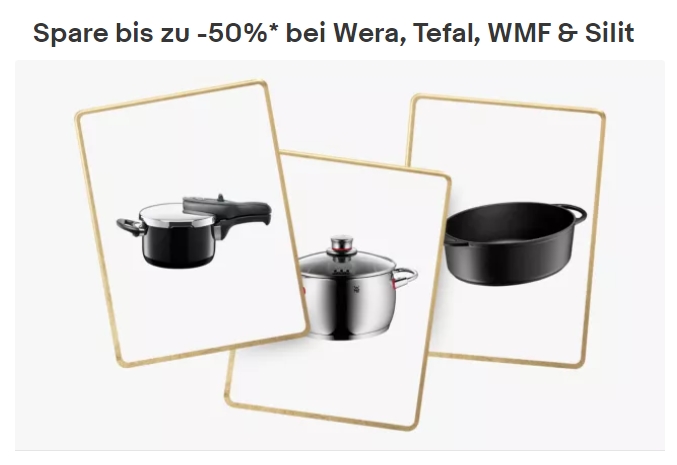 Ebay: WMF- und Tefal-Artikel zu Schnäppchenpreisen