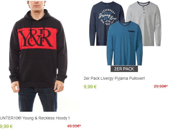 Y&R: Hoodies für 9,99 Euro via Outlet46