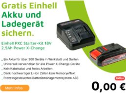 Gratis: Einhell-Starterkit beim Kauf von Aktionsprodukten