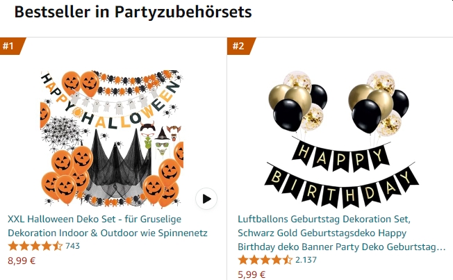 Amazon: Bestseller Halloween-Dekoset jetzt für 8,99 Euro