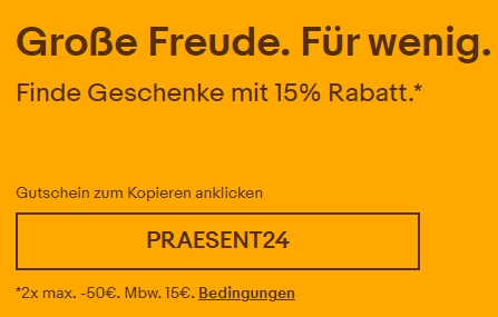 Ebay: Küchenartikel mit 15 Prozent Rabatt bis Mittwoch