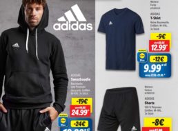 Lidl: Adidas-Artikel ab 9,99 Euro im Angebot