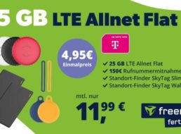 Freenet: Telekom-Flat mit sechs GPS-Trackern für 11,99 Euro