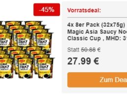 Dealclub: Maggi-Nudelgerichte und Lindt-Großpackung mit Rabatt