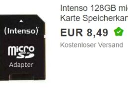 Ebay: Micro SDXC mit 128 GByte für 8,49 Euro frei Haus