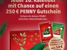 Penny: Adventskalender mit Gutscheinen über 10 Euro ab 14,99 Euro