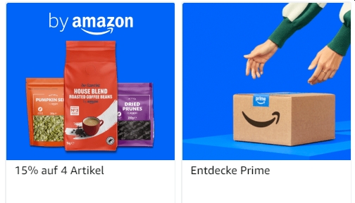 Amazon: 15 Prozent Rabatt beim Kauf von vier Artikeln