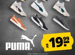 Puma: Sneaker ab 19,99 Euro via Sportspar