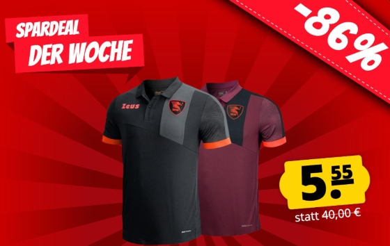 Sportspar: Poloshirts von Zeus für 5,55 Euro