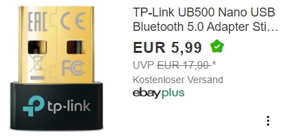 Ebay: Bluetooth-Adapter von TP-Link für 5,99 Euro frei Haus