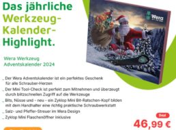 Völkner: Wera-Adventskalender 2024 für 46,99 Euro frei Haus