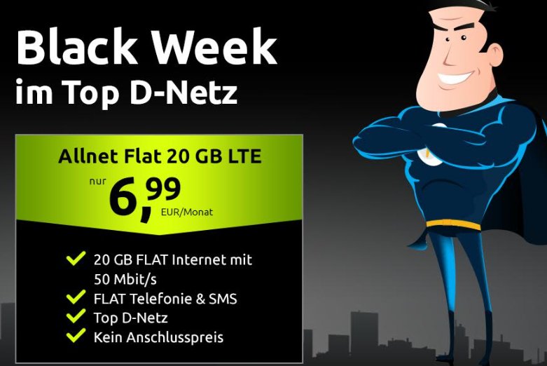 Vodafone-Netz: 20 GByte LTE mit Allnet-Flat für 6,99 Euro