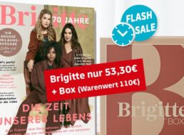 Gratis: Brigitte-Box im Wert von 110 Euro zum Halbjahresabo für 53,30 Euro