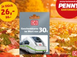 Penny: DB-Geschenkekarte mit 4 Euro Rabatt