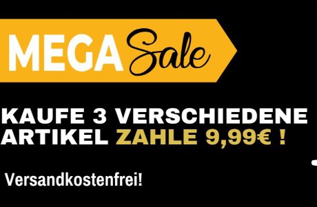 Dealclub: Drei Artikel nach Wahl für zusammen 9,99 Euro frei Haus