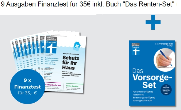 Finanztest: 9 Ausgaben für 35 Euro und Gratis-Buch