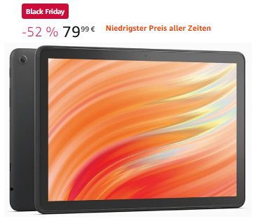 Amazon: Fire HD 10-Tablet 2023 für 79,99 Euro frei Haus