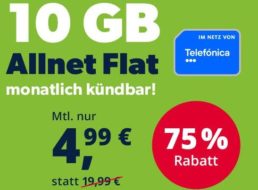 Knaller: 10 GByte 5G-Volumen für 4,99 Euro / Monat