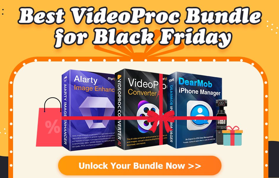 Black Friday: Videoproc mit lebenslangen Lizenzen und Gratis-Software