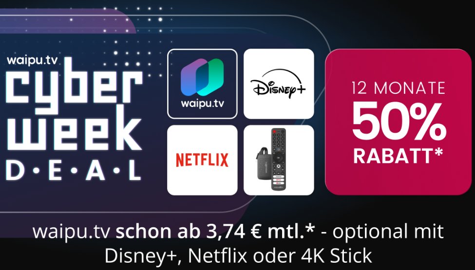 Waipu.tv: Streaming mit Netflix ab 8 Euro