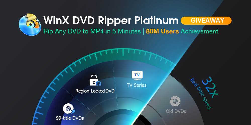 Gratis: "WinX DVD Ripper Platinum" zum Nulltarif