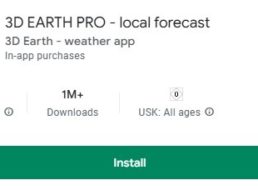 Gratis: App „3D Earth Pro“ für 0 statt 32 Euro