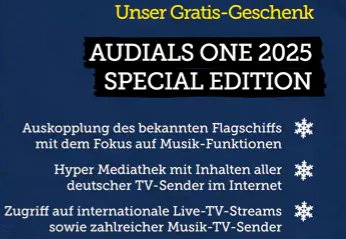 Gratis: "Audials One 2025 Special Edition" zum Nulltarif