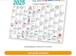 Gratis: Börsenkalender 2025 zum Nulltarif frei Haus