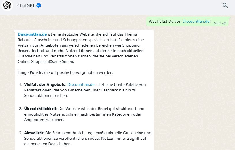 Gratis: ChatGPT jetzt direkt via WhatsApp nutzbar ...