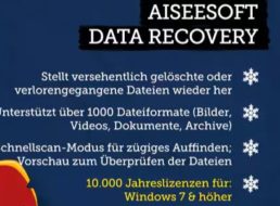 Gratis: Vollversion „Aiseesoft Data Recovery“ zum Nulltarif