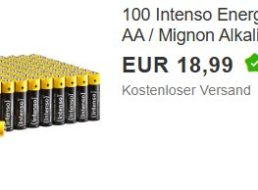 Ebay: 100er-Pack AA-Batterien für 18,99 Euro frei Haus