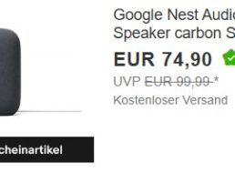 Ebay: „Google Nest“-Lautsprecher für 67,41 Euro