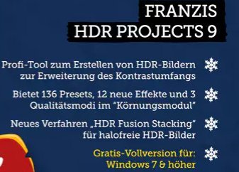 Gratis: "HDR Projects 9" für 0 statt 69,95 Euro