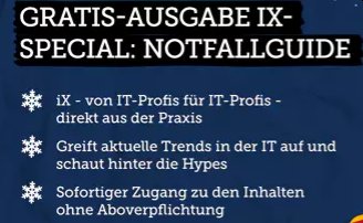 Gratis: iX-Notfallguide 2024 zum Download