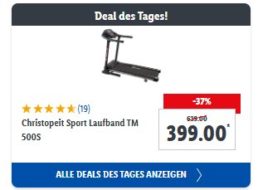 Lidl: „Christopeit Sport Laufband TM 500S“ für 399 Euro