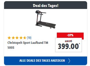 Lidl: "Christopeit Sport Laufband TM 500S" für 399 Euro