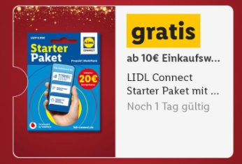 Gratis: "Lidl Connect Starterpaket" für 0 statt 20 Euro