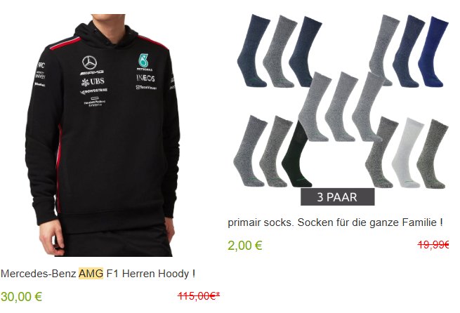 Outlet46: AMG-Hoodie für 30 statt 115 Euro frei Haus