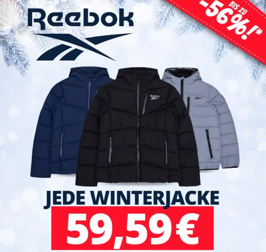 Reebok: Markenjacken für 59,59 Euro via Sportspar