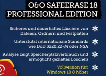 Gratis: "O&O SafeErase 18 Professional Edition" für 0 Euro