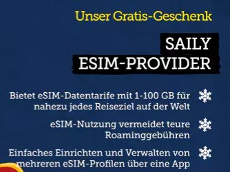 Gratis: 1 GByte Datenvolumen im Ausland via Saily geschenkt