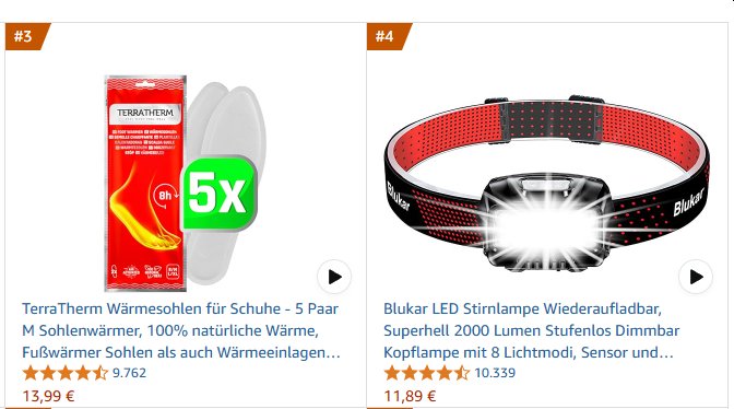 Amazon: LED-Stirnlampe für 11,89 Euro