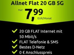 Telekom-Netz: 20 GByte 5G-Daten für 7,99 Euro