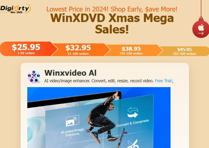 WinxDVD: Software für wenige Tage zu Jahres-Bestpreisen