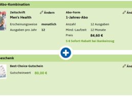 Mens Health: Jahresabo für 79,60 Euro mit Gutschein über 80 Euro