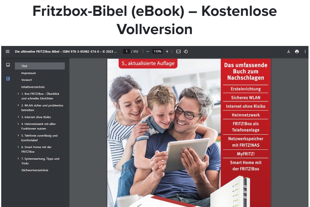 Gratis: Fritzbox-Bibel zum kostenlosen Download