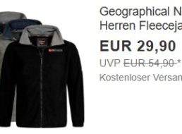 Ebay: Fleecejacken von „Geographical Norway“ für 29,90 Euro